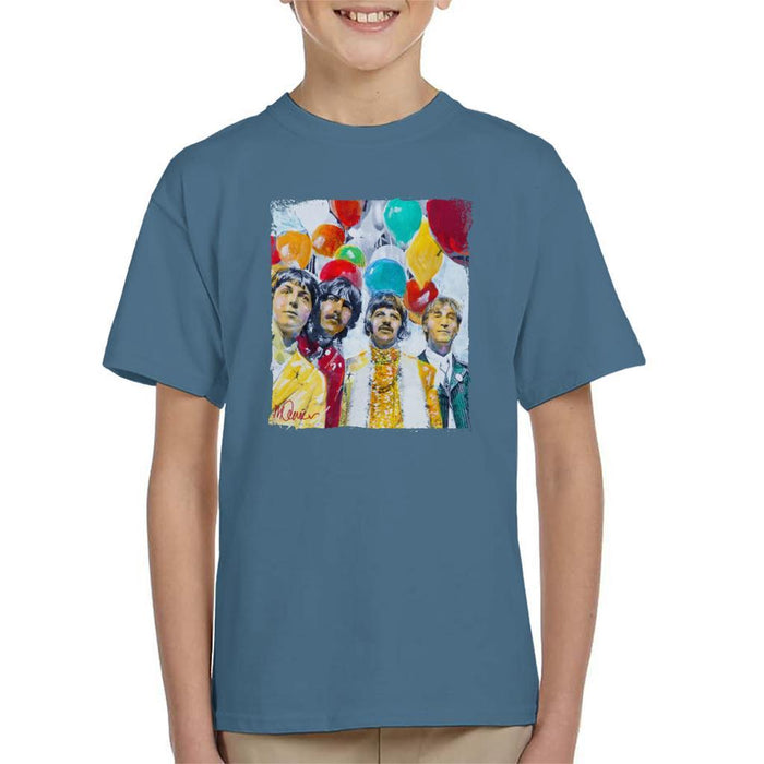 Sidney Maurer Original Portrait Of The Beatles Sgt Peppers 1967 Kids T-Shirt - Kids Boys T-Shirt