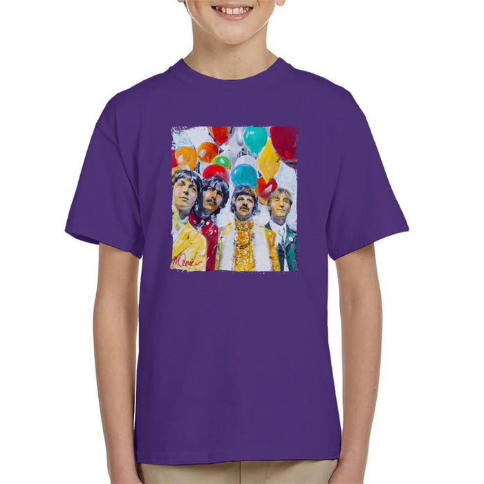 Sidney Maurer Original Portrait Of The Beatles Sgt Peppers 1967 Kids T-Shirt - Kids Boys T-Shirt