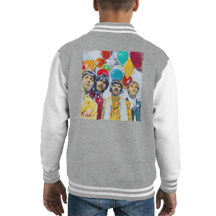 Sidney Maurer Original Portrait Of The Beatles Sgt Peppers 1967 Kids Varsity Jacket - Kids Boys Varsity Jacket