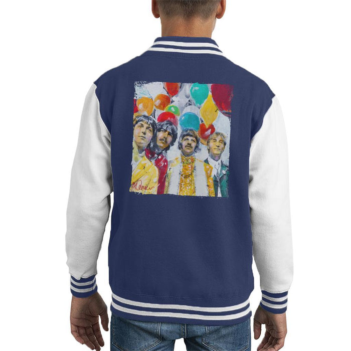 Sidney Maurer Original Portrait Of The Beatles Sgt Peppers 1967 Kids Varsity Jacket - Kids Boys Varsity Jacket