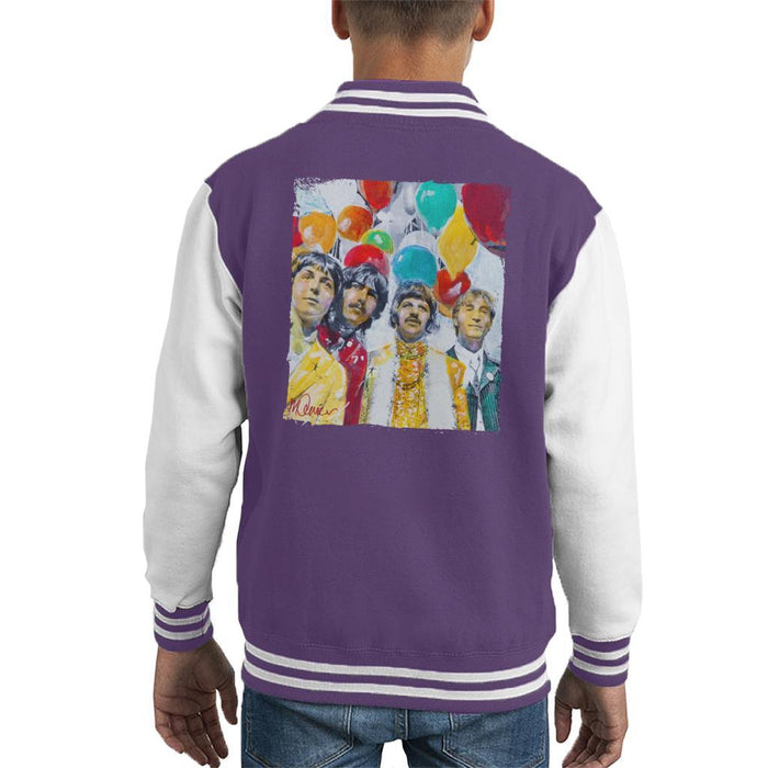 Sidney Maurer Original Portrait Of The Beatles Sgt Peppers 1967 Kids Varsity Jacket - Kids Boys Varsity Jacket