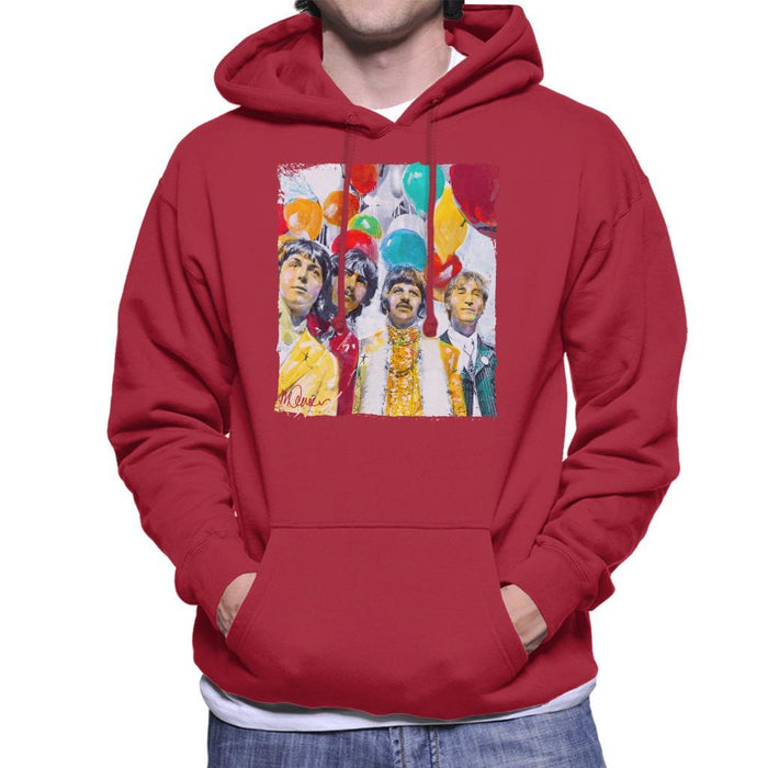 Sidney Maurer Original Portrait Of The Beatles Sgt Peppers 1967 Mens Hooded Sweatshirt - Mens Hooded Sweatshirt
