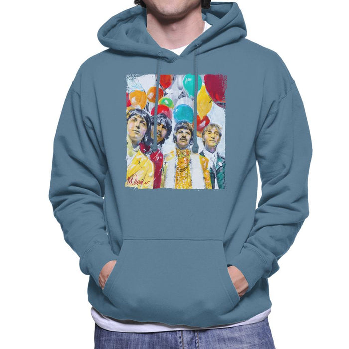Sidney Maurer Original Portrait Of The Beatles Sgt Peppers 1967 Mens Hooded Sweatshirt - Mens Hooded Sweatshirt