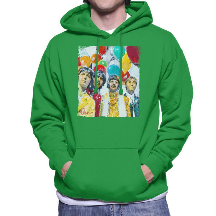 Sidney Maurer Original Portrait Of The Beatles Sgt Peppers 1967 Mens Hooded Sweatshirt - Mens Hooded Sweatshirt