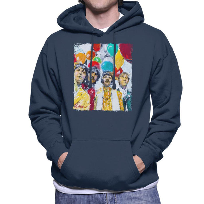 Sidney Maurer Original Portrait Of The Beatles Sgt Peppers 1967 Mens Hooded Sweatshirt - Mens Hooded Sweatshirt
