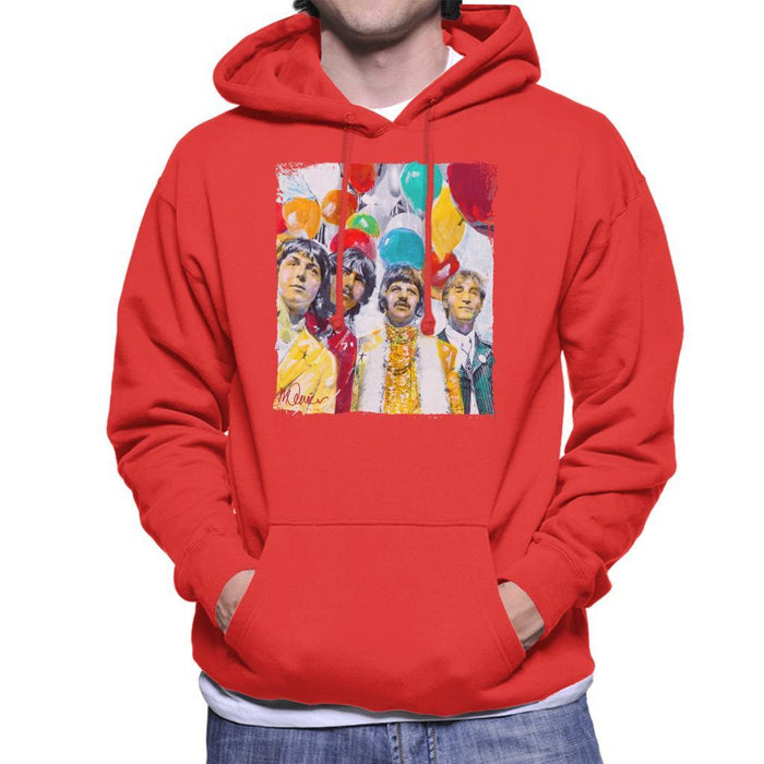 Sidney Maurer Original Portrait Of The Beatles Sgt Peppers 1967 Mens Hooded Sweatshirt - Mens Hooded Sweatshirt