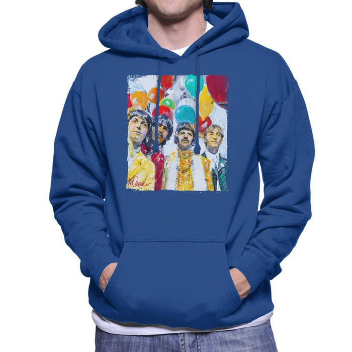 Sidney Maurer Original Portrait Of The Beatles Sgt Peppers 1967 Mens Hooded Sweatshirt - Mens Hooded Sweatshirt