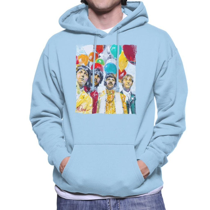 Sidney Maurer Original Portrait Of The Beatles Sgt Peppers 1967 Mens Hooded Sweatshirt - Mens Hooded Sweatshirt