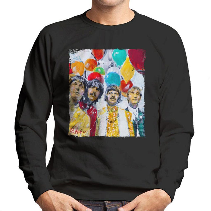 Sidney Maurer Original Portrait Of The Beatles Sgt Peppers 1967 Mens Sweatshirt - Mens Sweatshirt