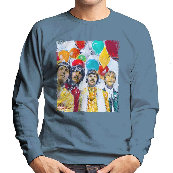 Sidney Maurer Original Portrait Of The Beatles Sgt Peppers 1967 Mens Sweatshirt - Mens Sweatshirt