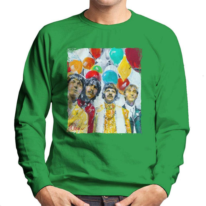 Sidney Maurer Original Portrait Of The Beatles Sgt Peppers 1967 Mens Sweatshirt - Mens Sweatshirt
