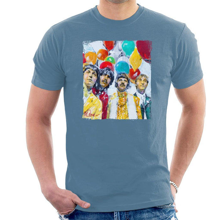 Sidney Maurer Original Portrait Of The Beatles Sgt Peppers 1967 Mens T-Shirt - Mens T-Shirt