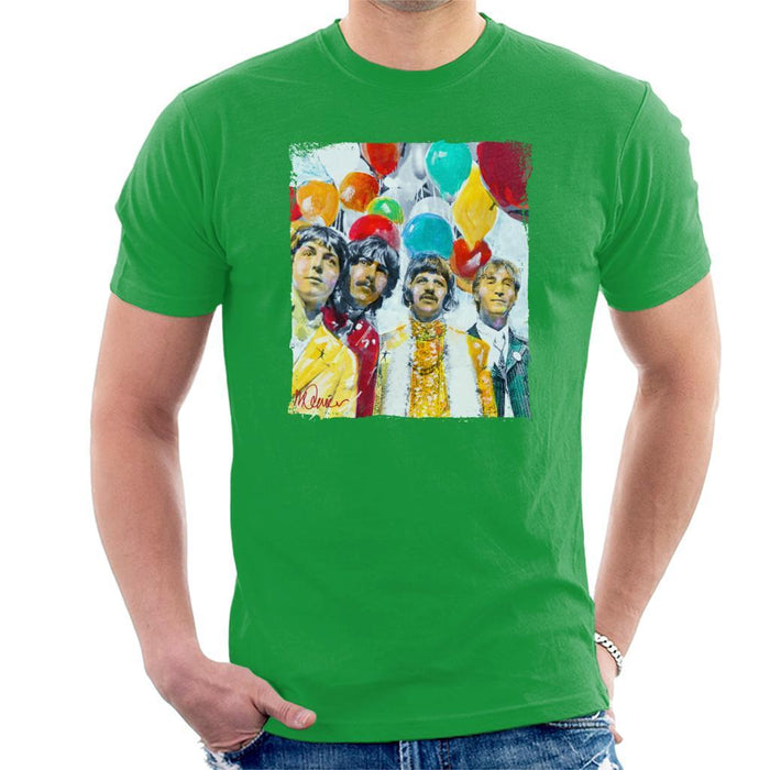 Sidney Maurer Original Portrait Of The Beatles Sgt Peppers 1967 Mens T-Shirt - Mens T-Shirt