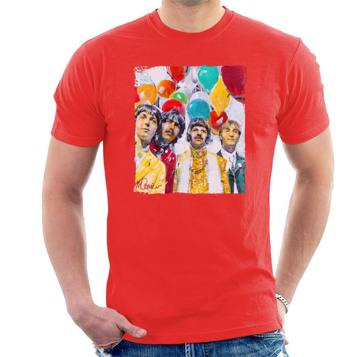 Sidney Maurer Original Portrait Of The Beatles Sgt Peppers 1967 Mens T-Shirt - Mens T-Shirt