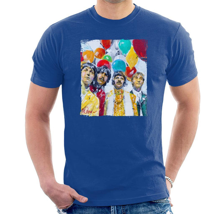 Sidney Maurer Original Portrait Of The Beatles Sgt Peppers 1967 Mens T-Shirt - Mens T-Shirt