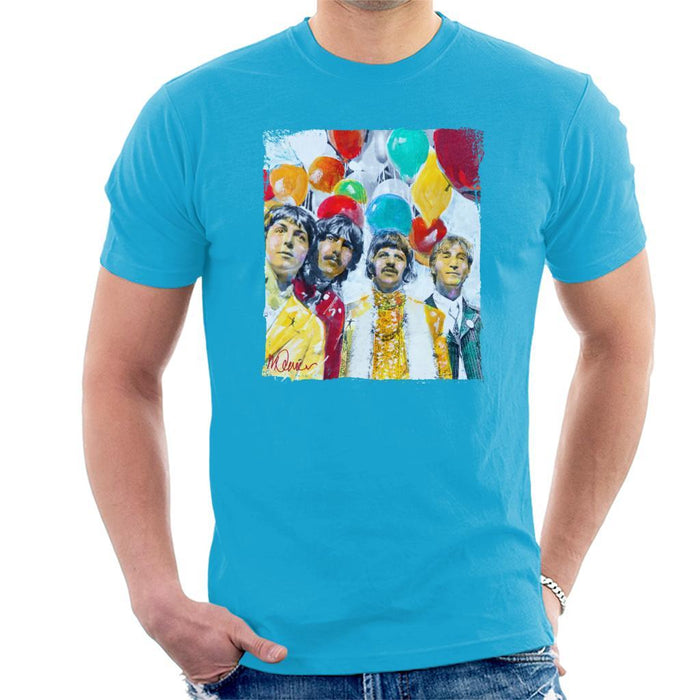 Sidney Maurer Original Portrait Of The Beatles Sgt Peppers 1967 Mens T-Shirt - Mens T-Shirt
