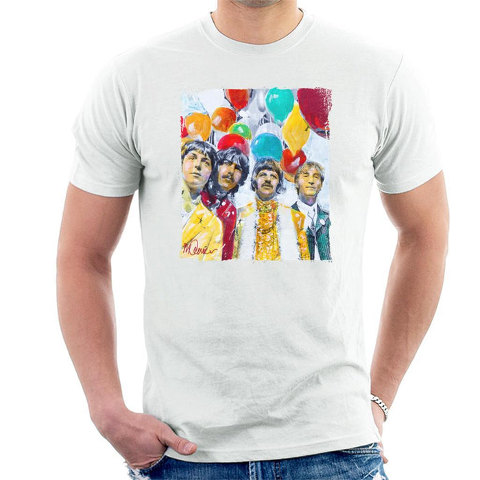 Sidney Maurer Original Portrait Of The Beatles Sgt Peppers 1967 Mens T-Shirt - Mens T-Shirt