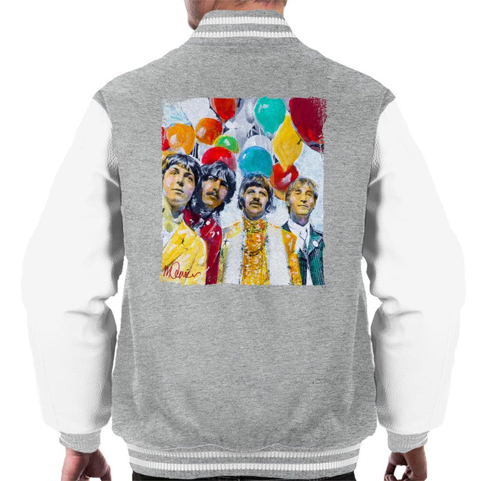 Sidney Maurer Original Portrait Of The Beatles Sgt Peppers 1967 Mens Varsity Jacket - Mens Varsity Jacket