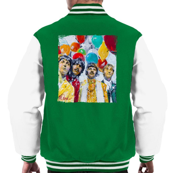 Sidney Maurer Original Portrait Of The Beatles Sgt Peppers 1967 Mens Varsity Jacket - Mens Varsity Jacket