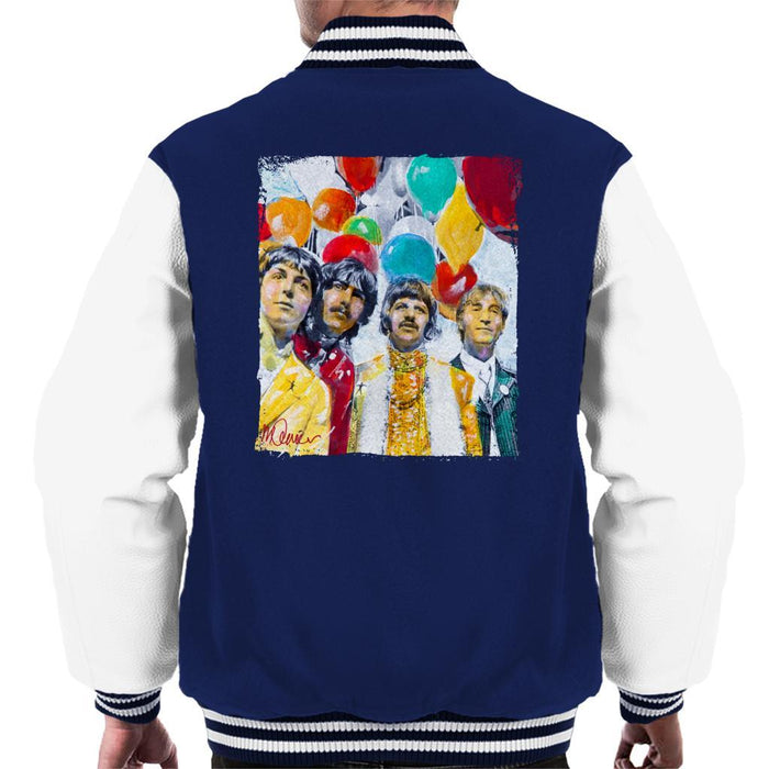 Sidney Maurer Original Portrait Of The Beatles Sgt Peppers 1967 Mens Varsity Jacket - Mens Varsity Jacket