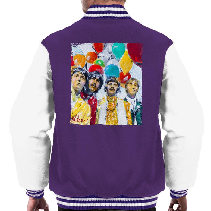 Sidney Maurer Original Portrait Of The Beatles Sgt Peppers 1967 Mens Varsity Jacket - Mens Varsity Jacket