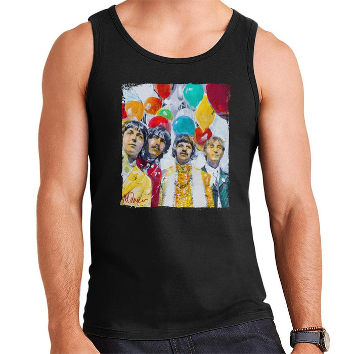Sidney Maurer Original Portrait Of The Beatles Sgt Peppers 1967 Mens Vest - Mens Vest