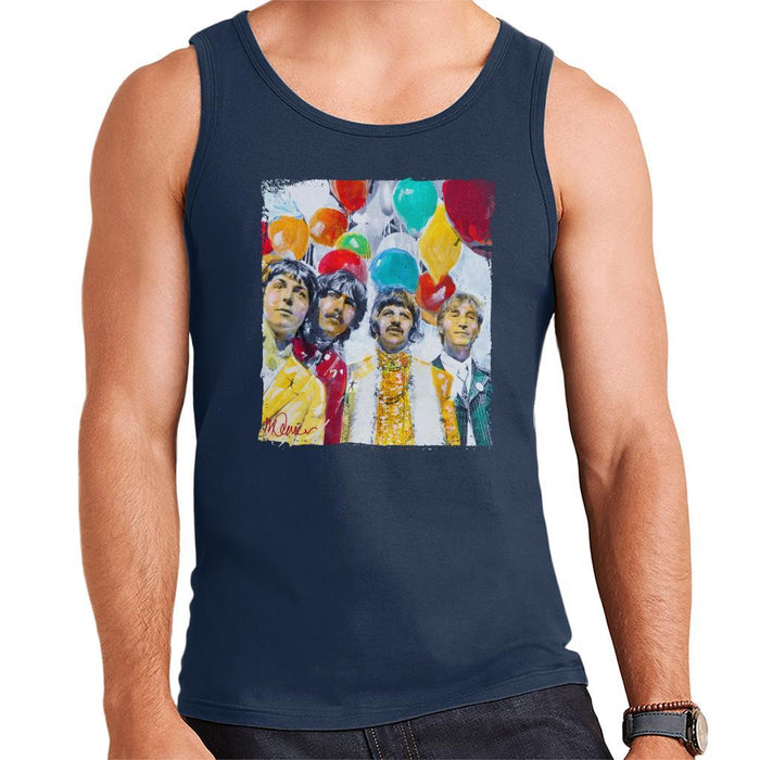 Sidney Maurer Original Portrait Of The Beatles Sgt Peppers 1967 Mens Vest - Mens Vest
