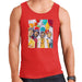 Sidney Maurer Original Portrait Of The Beatles Sgt Peppers 1967 Mens Vest - Red / Small - Mens Vest