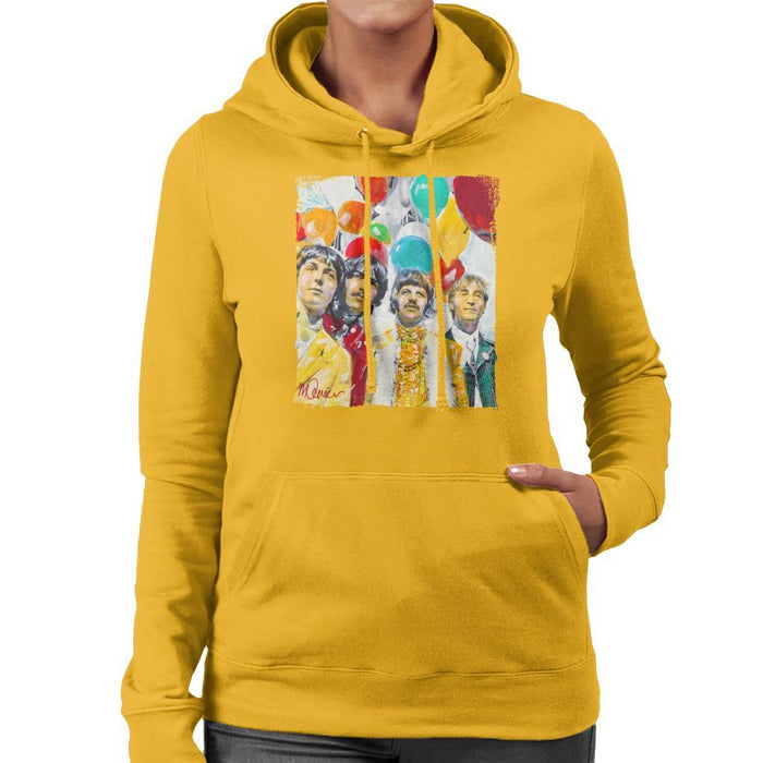 Sidney Maurer Original Portrait Of The Beatles Sgt Peppers 1967 Womens Hooded Sweatshirt - Womens Hooded Sweatshirt