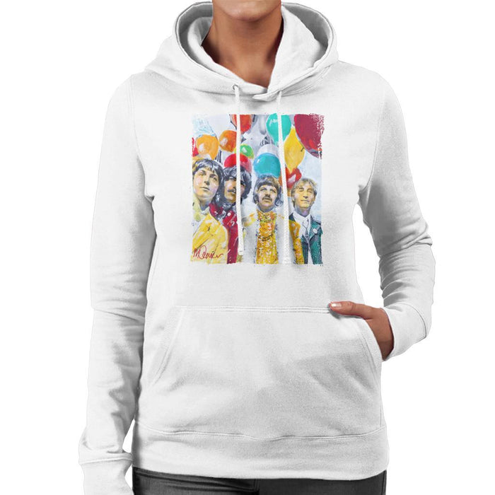 Sidney Maurer Original Portrait Of The Beatles Sgt Peppers 1967 Womens Hooded Sweatshirt - Womens Hooded Sweatshirt