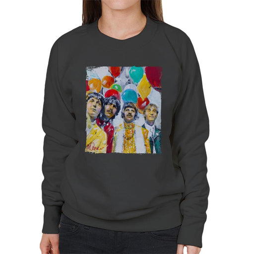 Sidney Maurer Original Portrait Of The Beatles Sgt Peppers 1967 Womens Sweatshirt - Womens Sweatshirt