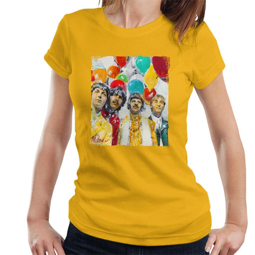 Sidney Maurer Original Portrait Of The Beatles Sgt Peppers 1967 Womens T-Shirt - Womens T-Shirt