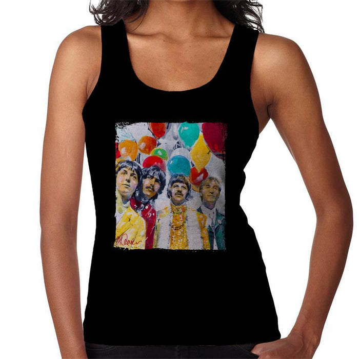 Sidney Maurer Original Portrait Of The Beatles Sgt Peppers 1967 Womens Vest - Womens Vest