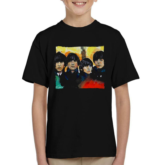 Sidney Maurer Original Portrait Of The Beatles Bowl Cuts Kids T-Shirt - Kids Boys T-Shirt