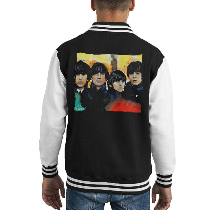 Sidney Maurer Original Portrait Of The Beatles Bowl Cuts Kids Varsity Jacket - Kids Boys Varsity Jacket
