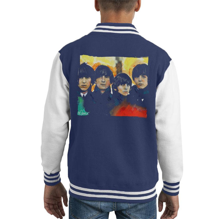 Sidney Maurer Original Portrait Of The Beatles Bowl Cuts Kids Varsity Jacket - Kids Boys Varsity Jacket