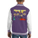 Sidney Maurer Original Portrait Of The Beatles Bowl Cuts Kids Varsity Jacket - X-Small (3-4 yrs) / Purple/White - Kids Boys Varsity Jacket