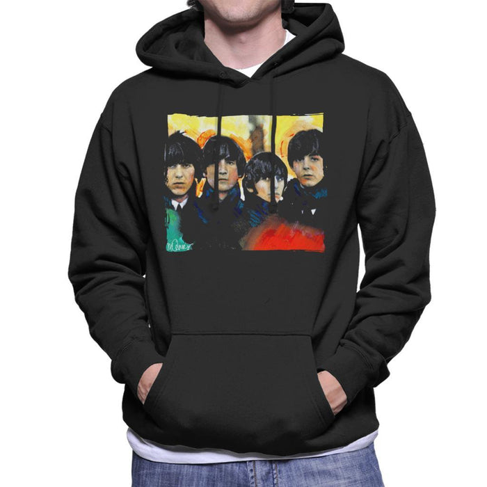 Sidney Maurer Original Portrait Of The Beatles Bowl Cuts Mens Hooded Sweatshirt - Mens Hooded Sweatshirt