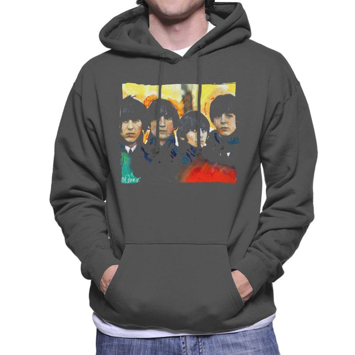 Sidney Maurer Original Portrait Of The Beatles Bowl Cuts Mens Hooded Sweatshirt - Mens Hooded Sweatshirt