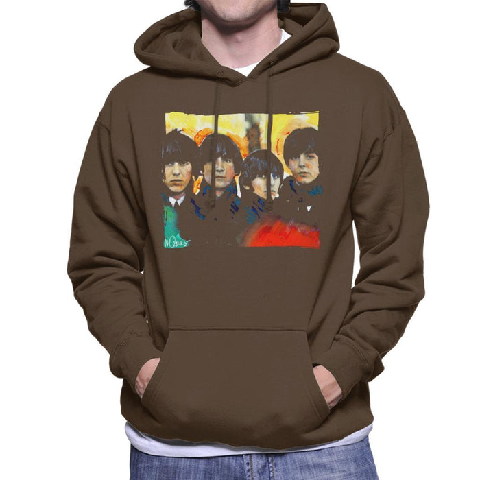 Sidney Maurer Original Portrait Of The Beatles Bowl Cuts Mens Hooded Sweatshirt - Mens Hooded Sweatshirt