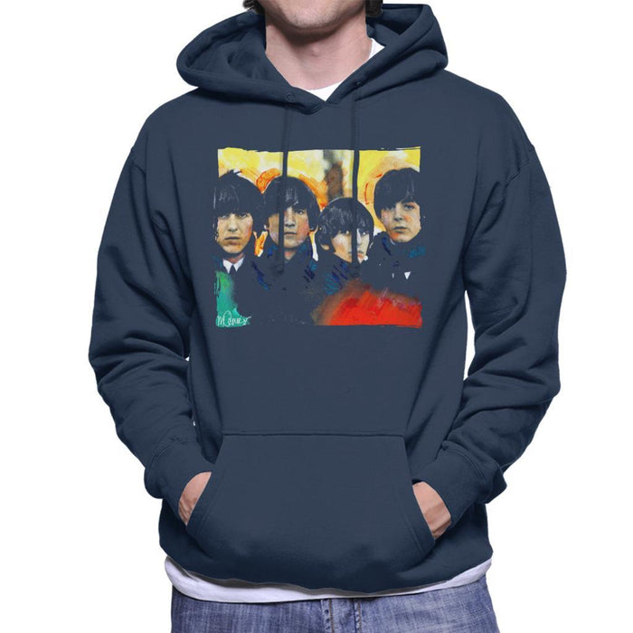 Sidney Maurer Original Portrait Of The Beatles Bowl Cuts Mens Hooded Sweatshirt - Mens Hooded Sweatshirt
