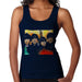Sidney Maurer Original Portrait Of The Beatles Bowl Cuts Womens Vest - Small / Navy Blue - Womens Vest