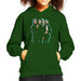 Sidney Maurer Original Portrait Of The Beatles Long Hair Kids Hooded Sweatshirt - X-Small (3-4 yrs) / Bottle Green - Kids Boys Hooded