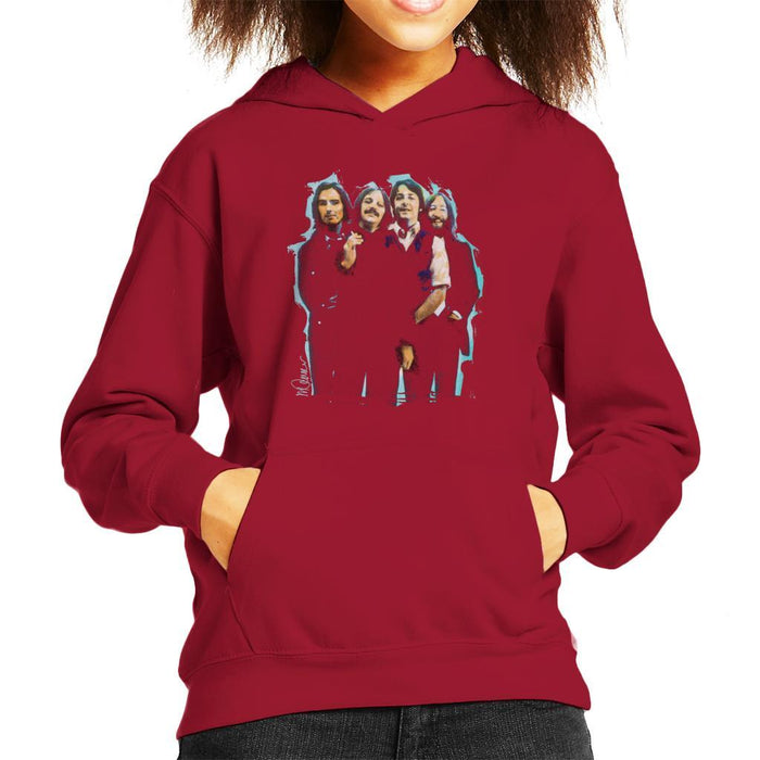Sidney Maurer Original Portrait Of The Beatles Long Hair Kids Hooded Sweatshirt - Kids Boys Hooded Sweatshirt