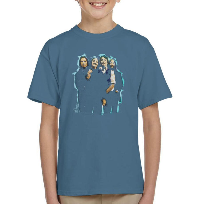 Sidney Maurer Original Portrait Of The Beatles Long Hair Kids T-Shirt - Kids Boys T-Shirt