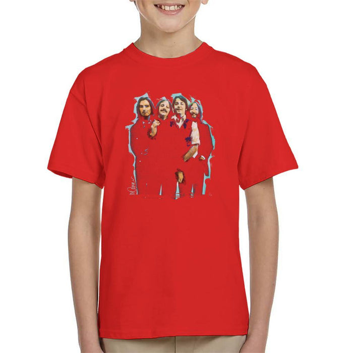 Sidney Maurer Original Portrait Of The Beatles Long Hair Kids T-Shirt - Kids Boys T-Shirt