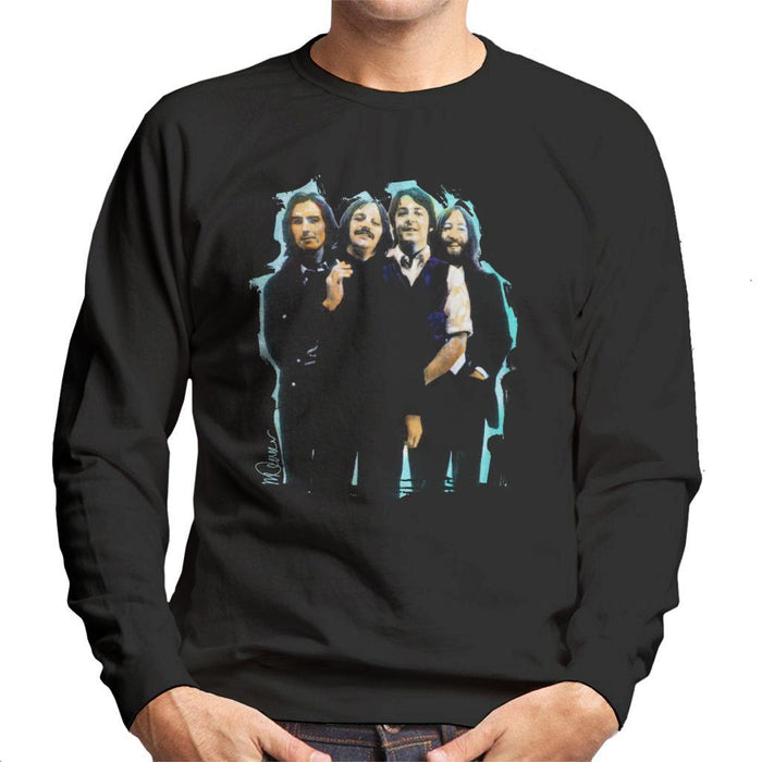 Sidney Maurer Original Portrait Of The Beatles Long Hair Mens Sweatshirt - Mens Sweatshirt