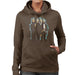 Sidney Maurer Original Portrait Of The Beatles Long Hair Womens Hooded Sweatshirt - Womens Hooded Sweatshirt