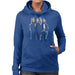 Sidney Maurer Original Portrait Of The Beatles Long Hair Womens Hooded Sweatshirt - Womens Hooded Sweatshirt