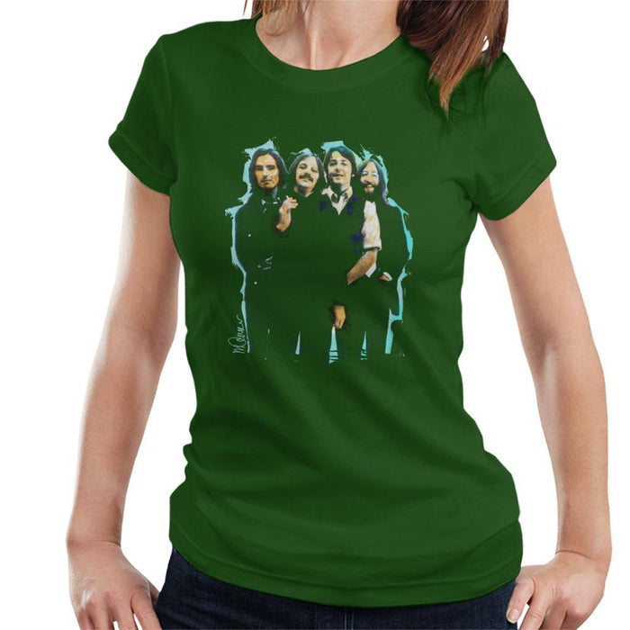 Sidney Maurer Original Portrait Of The Beatles Long Hair Womens T-Shirt - Womens T-Shirt